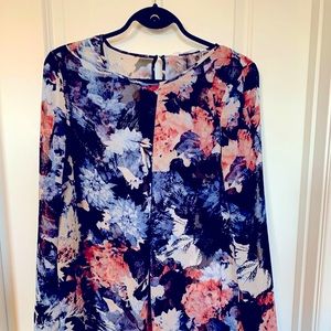 BCBG floral party dress